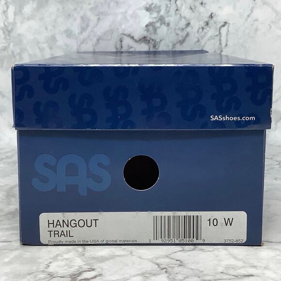 SAS Size 10 W Trail Brown Hangout Leather Loafers Shoes Slip On BR3-11 - Picture 9 of 9